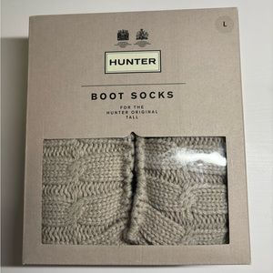 HUNTER tall boots socks size L